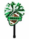 Personalized Football Spirit Pom Pom | Custom Player Name & Number Cheer Stick | Team Spirit Wand | Football Mom Gift